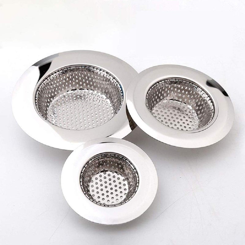 Feeke Hair Catcher Shower Drain(3 Pack), Bathtub Drain Cover, Sink Tub Drain Stopper, Sink Strainer for Kitchen and Bathroom, Hair Stopper for Bathtub Drain Cover Size from 2.13'' to 4.5''. - Image 1